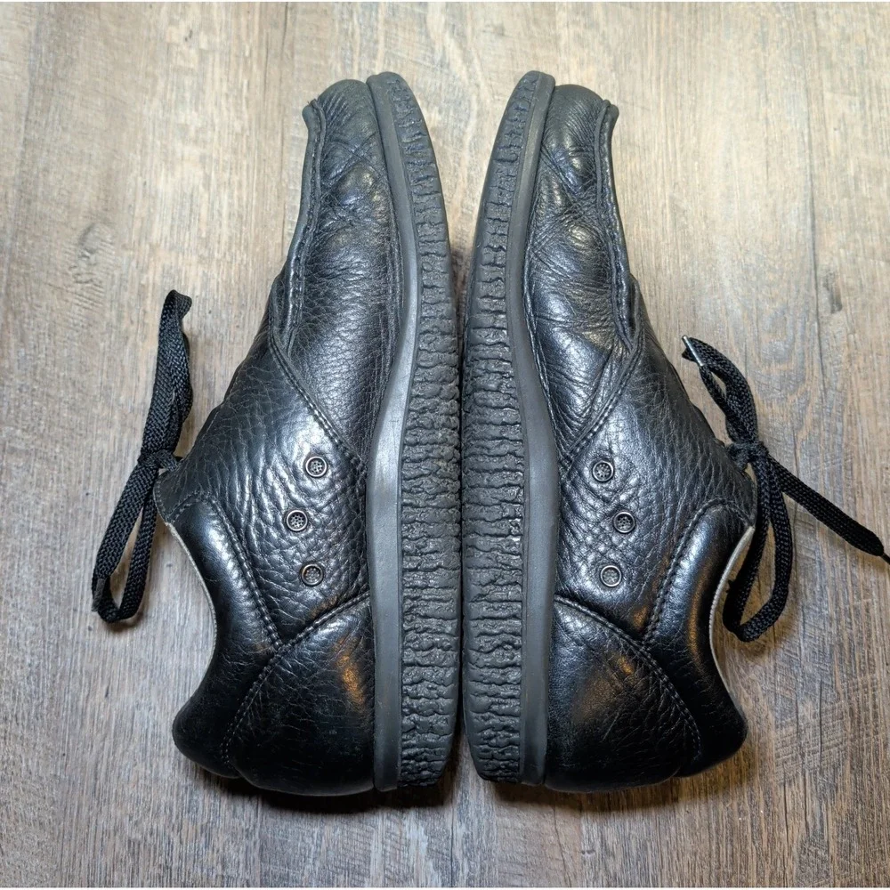 SAS Pathfinder Shoes Sneakers Mens 12 W Black Pebbled Leather COMFORT USA